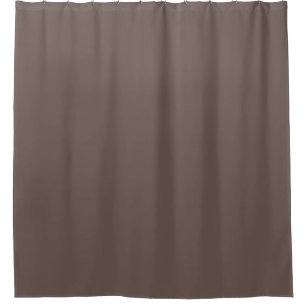 Smokey Coffee Quartz Neutral Brown Solid Colour Shower Curtain