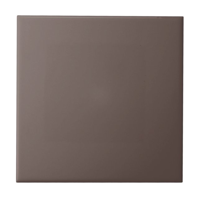 Smokey Coffee Quartz Neutral Brown Solid Colour Tile (Front)