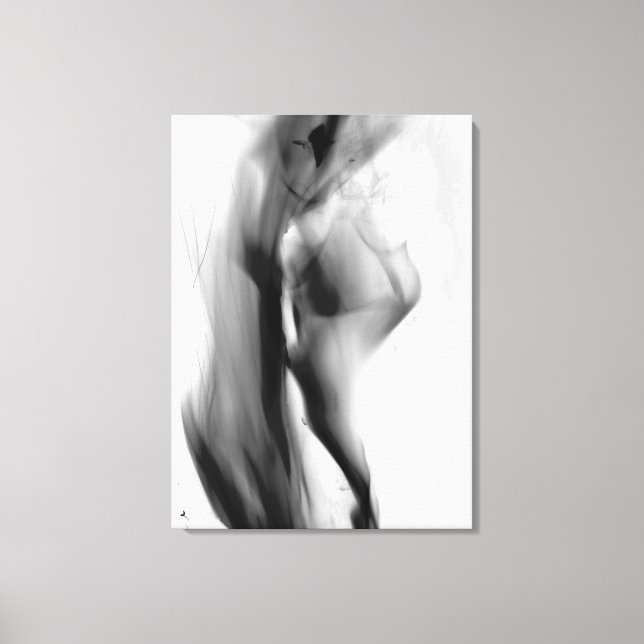 Smokey flames canvas print (Front)