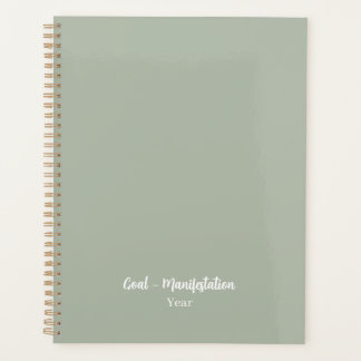 Smokey green planner