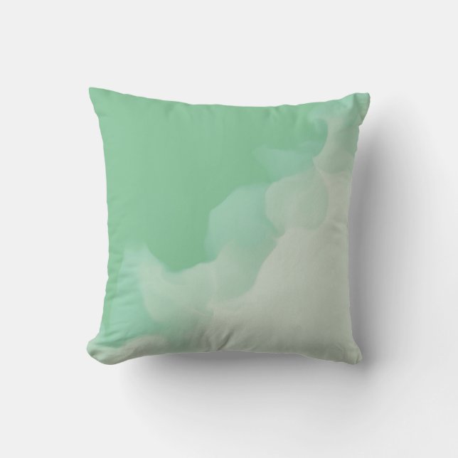 Smokey Light Greens Cushion (Front)