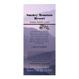 Smokey Mountian Resort Rack Card