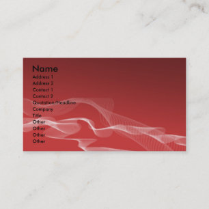 Smokey Red Business Card