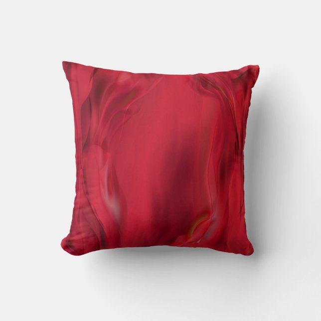 Smokey red textured cushion (Front)