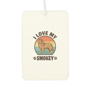 Smokey Sheltie Dog Vintage Sunset Shirt Design_1 Car Air Freshener