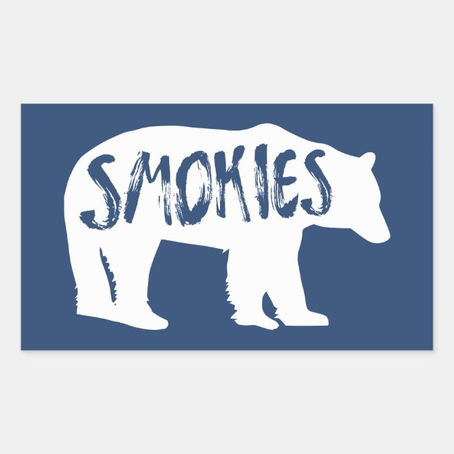 Smokies Bear Rectangular Sticker (Front)