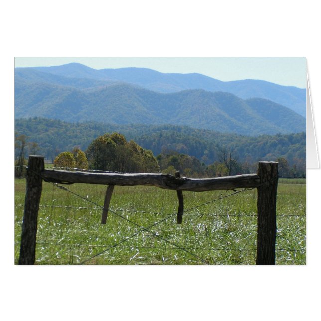 Smokies & Fence Card (Front Horizontal)