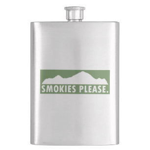 Smokies Please Hip Flask