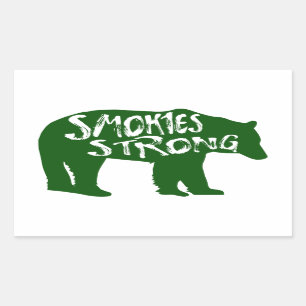 Smokies Strong Bear Rectangular Sticker
