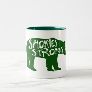 Smokies Strong Bear Two-Tone Coffee Mug