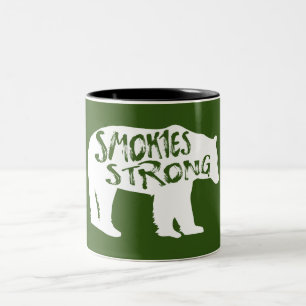 Smokies Strong Bear Two-Tone Coffee Mug
