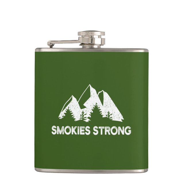 Smokies Strong Hip Flask (Front)