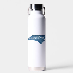 Smokies Strong North Carolina Wood Grain Water Bottle
