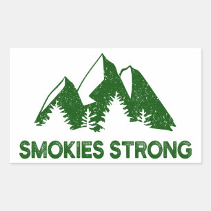 Smokies Strong Rectangular Sticker