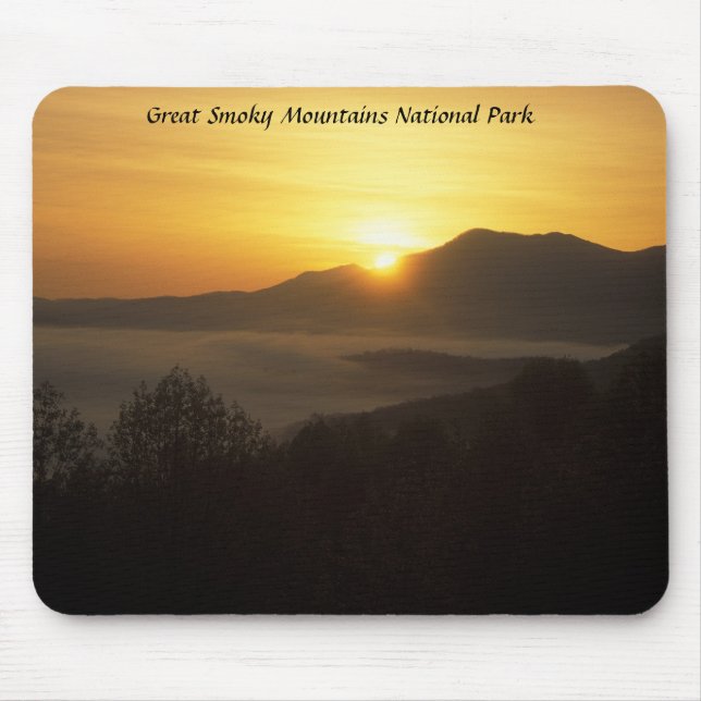 Smokies Sunrise, Great Smoky Mountains National... Mouse Mat (Front)