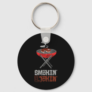 Smokin' And Jokin' Grill Meat Rbecue Grilling Bbq Key Ring
