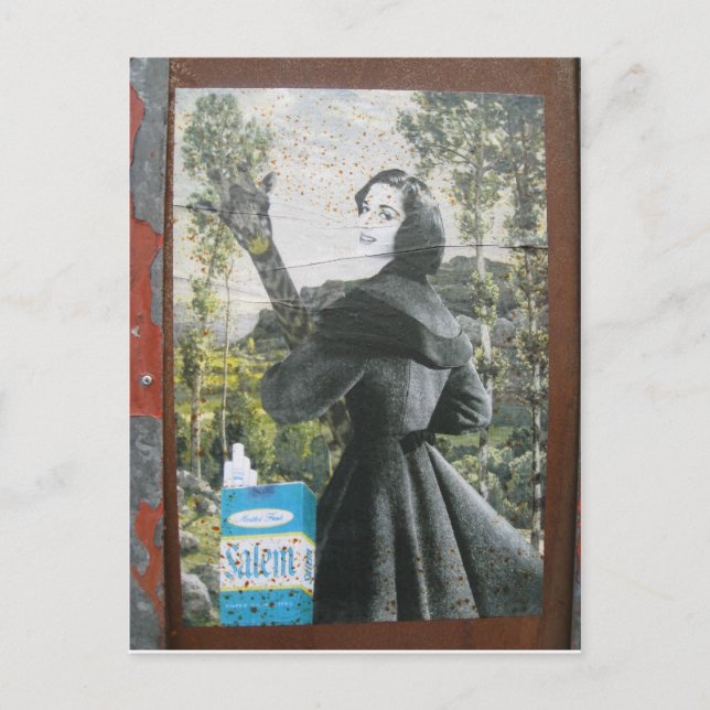 Smokin' giraffe postcard (Front)