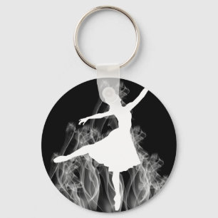 Smokin' Hot Ballerina Dancer Key Ring