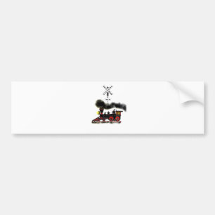 Smokin Locomotive Bumper Sticker