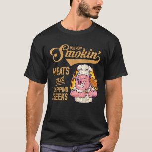 Smokin Meats Clapping Cheeks Funny Pork BBQ Reunio T-Shirt
