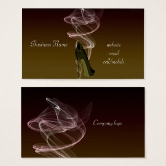 Smokin' Stiletto High Heel Shoe Art Business Card