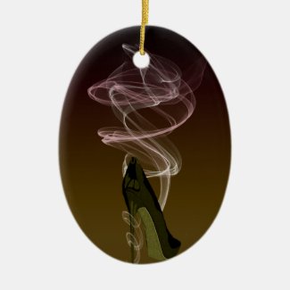 Smokin' Stiletto Shoe Art Christmas Ornament