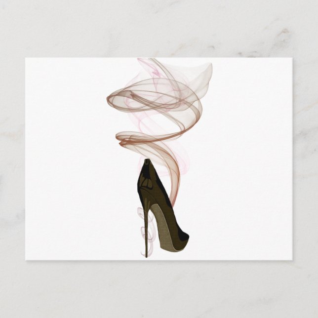 Smokin Stiletto Shoe Art Postcard (Front)