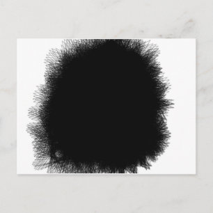 smoking black postcard