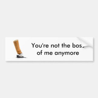 Smoking Boss Bumper Sticker