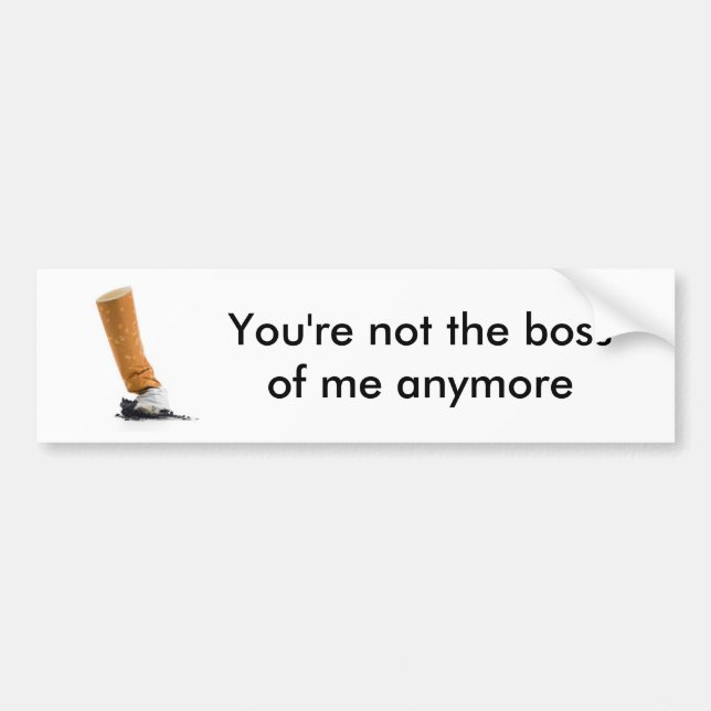 Smoking Boss Bumper Sticker (Front)