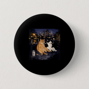 Smoking cats meme funny smoking cat humour kitten 6 cm round badge