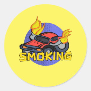 Smoking Classic Round Sticker