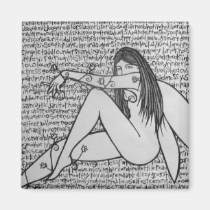 Smoking Fairy Magnet