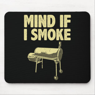 Smoking For Men Dad Grilling Meat Bbq Smoker Food Mouse Mat