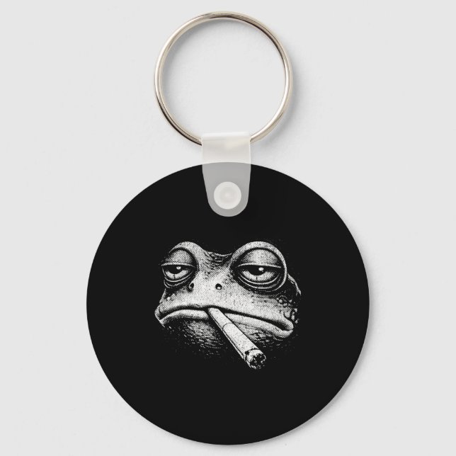 Smoking frog  key ring (Front)