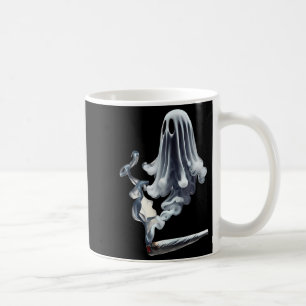 Smoking Ghost Soky Halloween Weed Coffee Mug