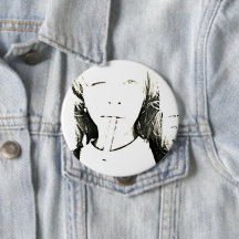 Smoking Girl Button