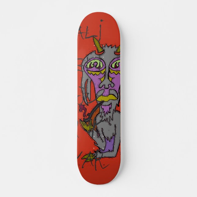 Smoking Goat Skateboard (Front)