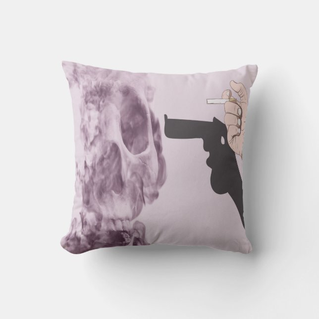 Smoking harms yourself, printable wall art cushion (Front)