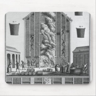 Smoking herrings mouse mat