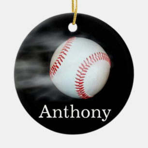 Smoking Hot Baseball Ceramic Tree Decoration