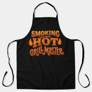 Smoking Hot Grill Master Apron - Flirty BBQ Pun