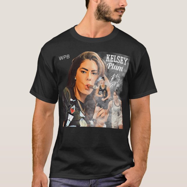 Smoking Kelsey Plum T-Shirt (Front)