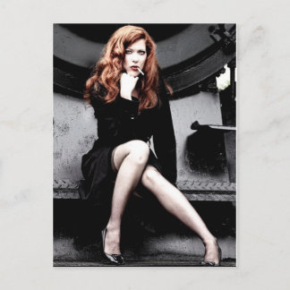Smoking Lady Postcard