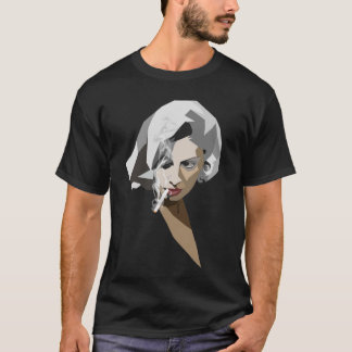 Smoking Lady retro T-Shirt