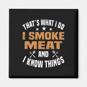 Smoking Meat Bbq Grilling Smoker Smoked Meat Magnet