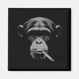 Smoking meme monkey for men women monkey smokingSm Magnet