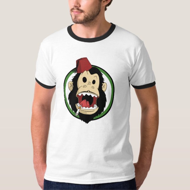 smoking monkey T-Shirt (Front)