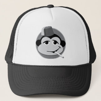 smoking monkey trucker hat