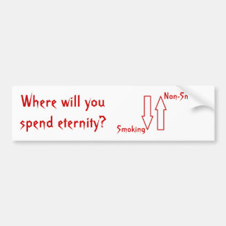 Smoking, Non-Smoking Bumper Sticker